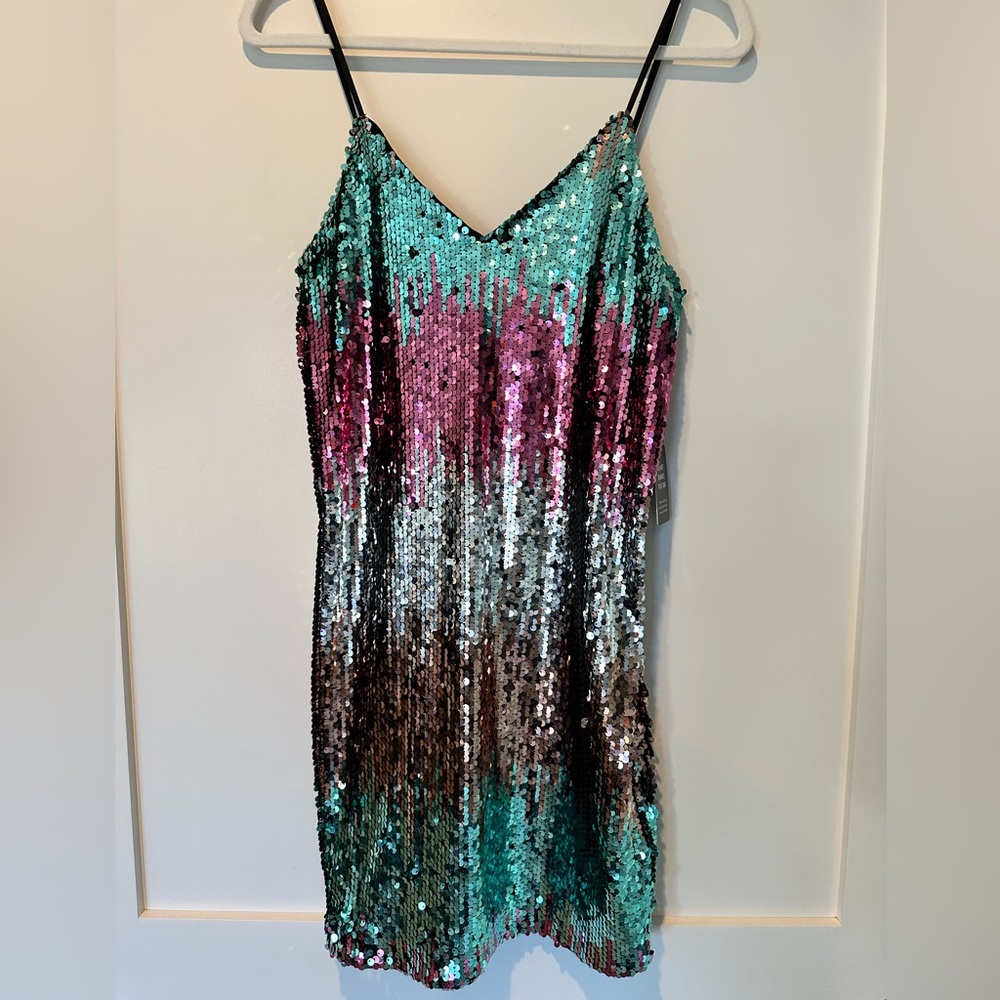 Express sequin mini dress. Size small